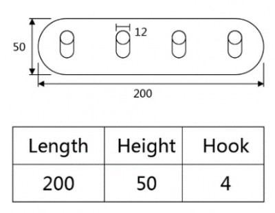 26 perchero 4 puntos